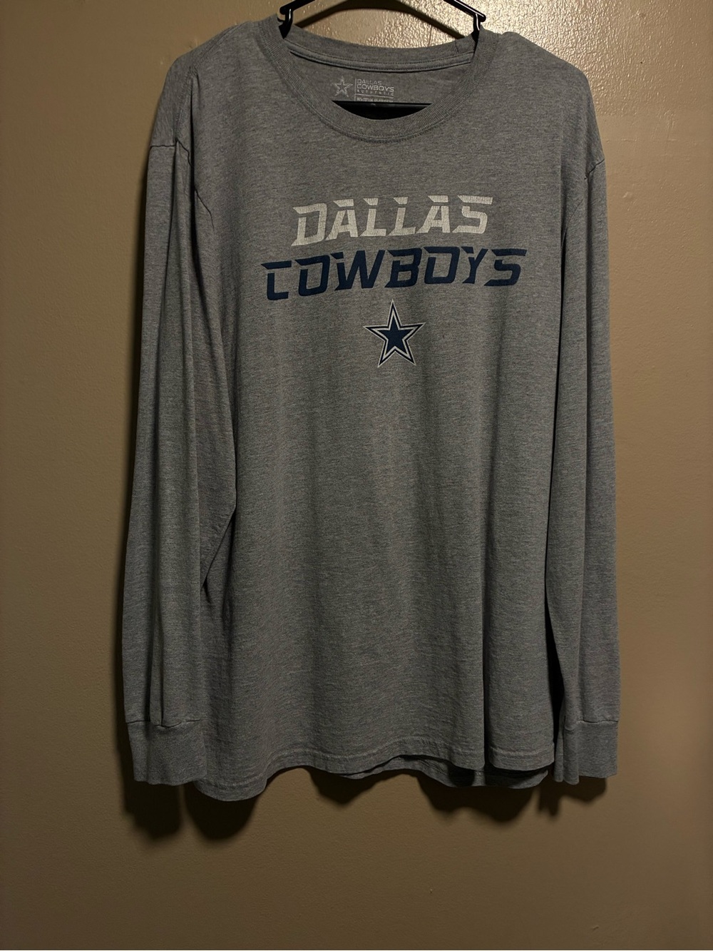 Dallas Cowboys Long Sleeve Grey Team Tee